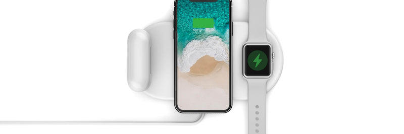Vissles-W: 3-in-1 Wireless Charger for your Apple Watch Series 6, Apple Watch SE, Earbuds and any Qi-enabled devices